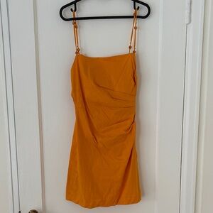 Zara Vibrant Orange Mini Dress